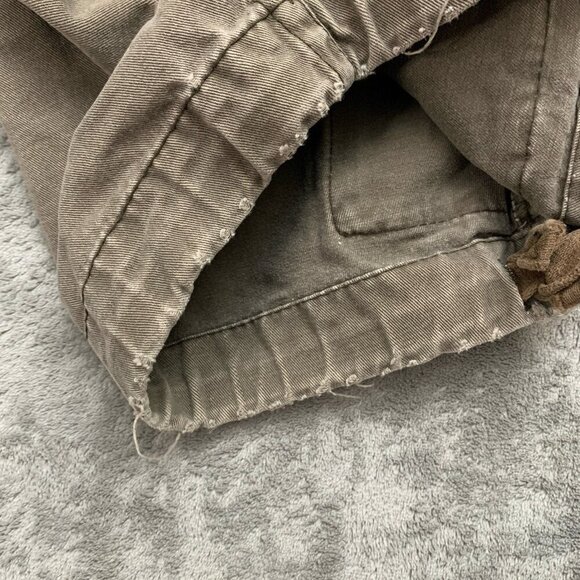 Aeropostale A87 Shorts Mens Size 29x10” Brown Cargo Drawstring Distressed Y2K - Picture 7 of 12